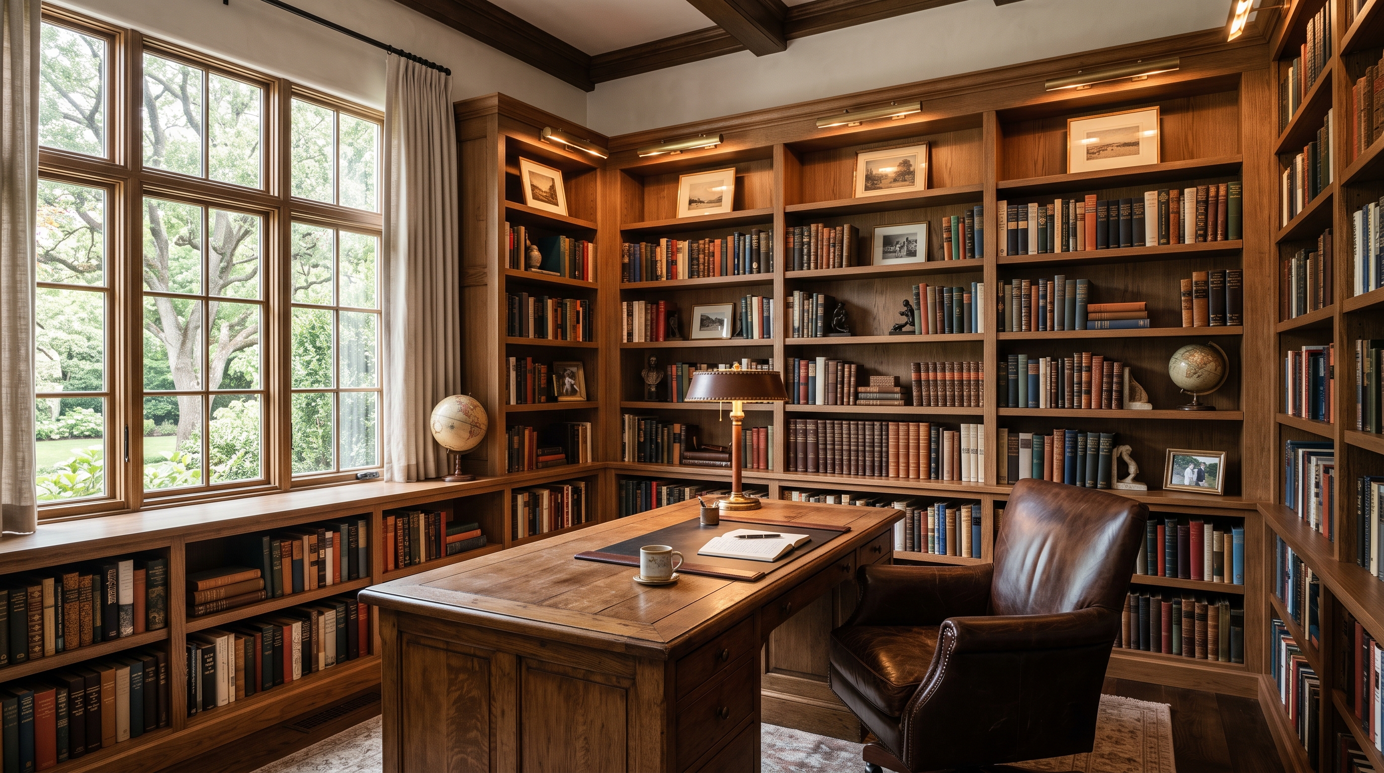 Home library and study