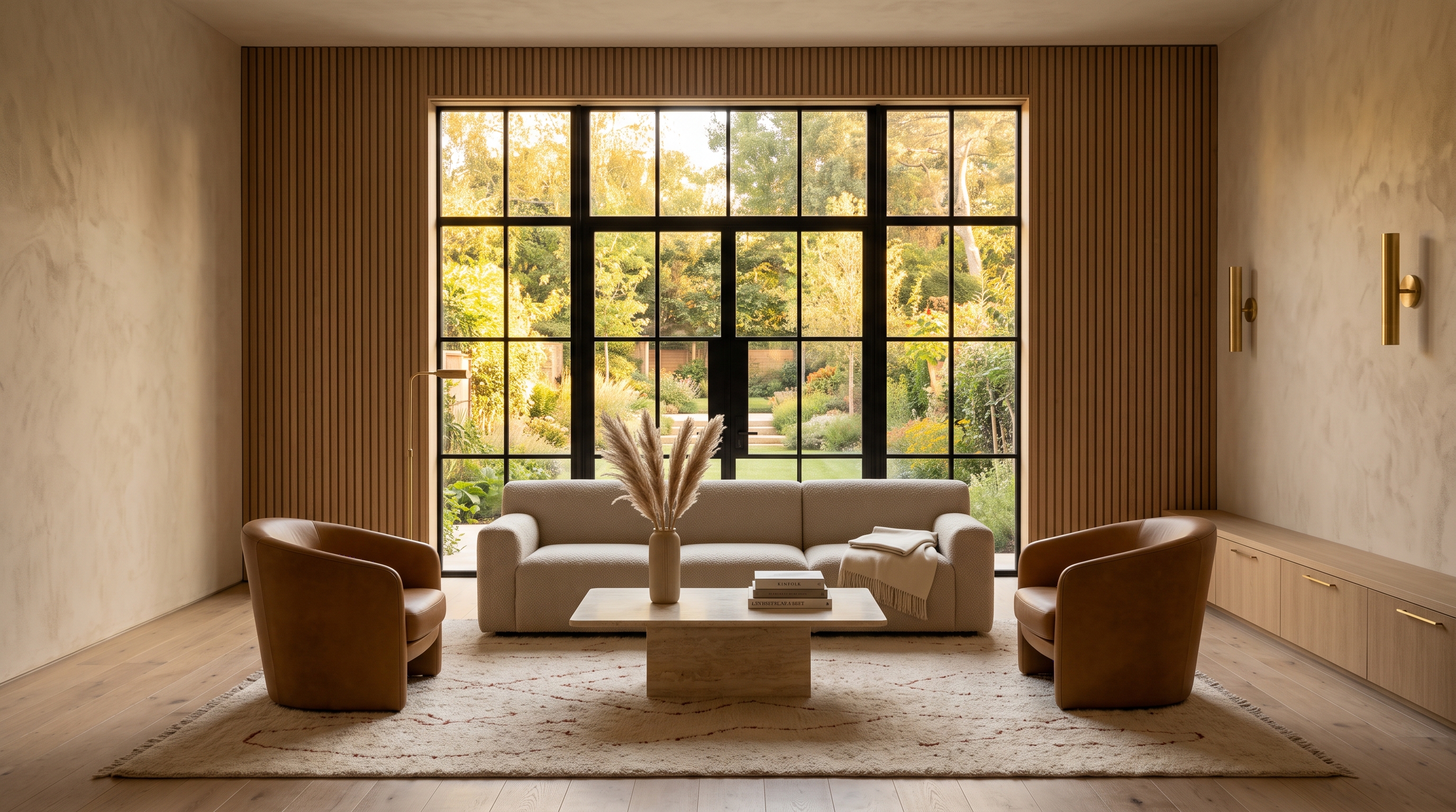 Detail of a finished living room